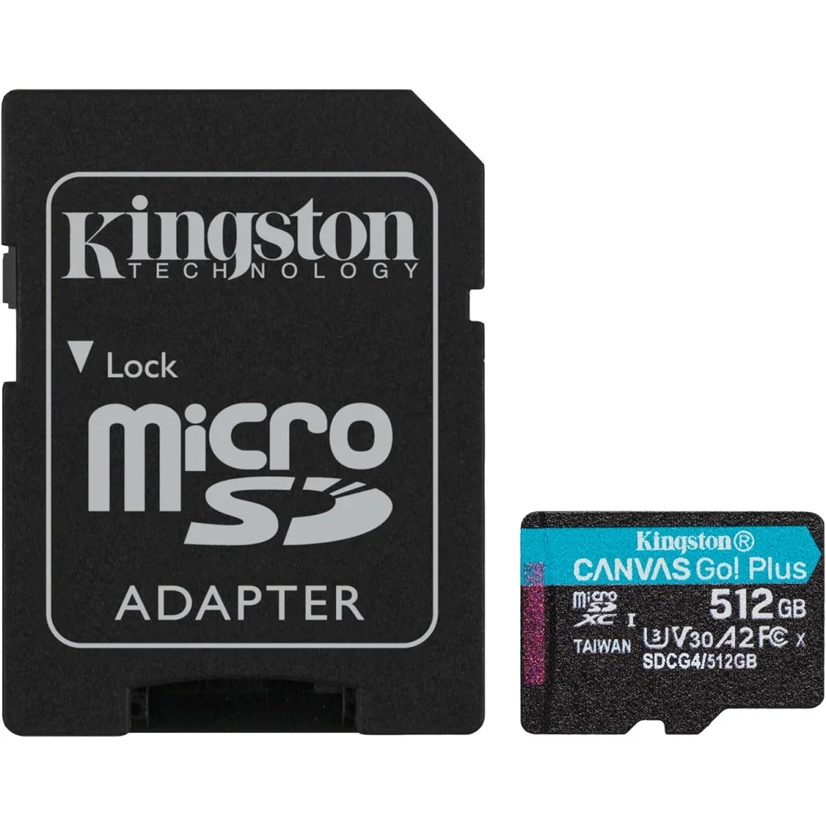 Kingston Canvas Go! Plus 512GB microSDXC Memory Card 200MB/s Read UHS-I C10 U3 V30 - Thumbnail 4