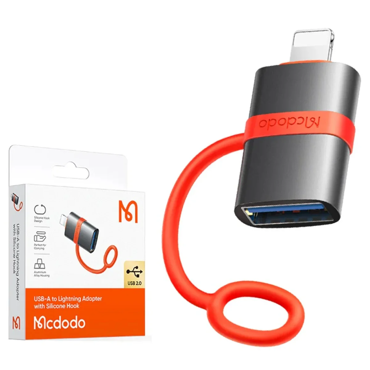 Mcdodo OT-2600 USB-A 3.0 to Lightning OTG Adapter - Thumbnail 5