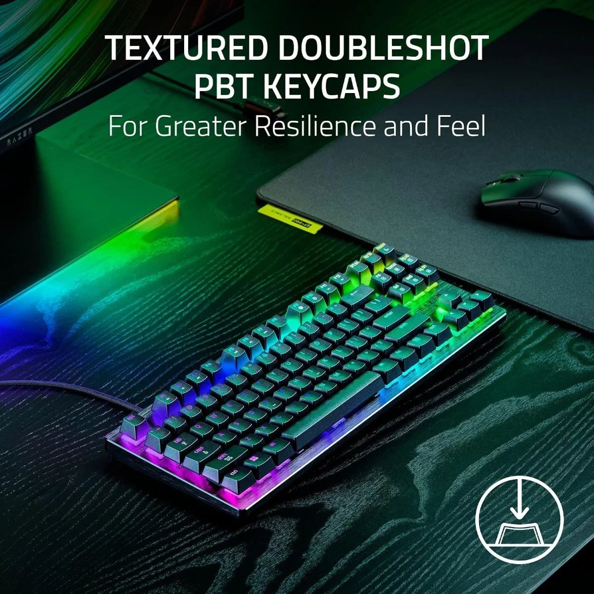 Razer Huntsman V3 HE Magnetic Mini 65% 8KHz Gaming Keyboard - Arabic / English - Image 5