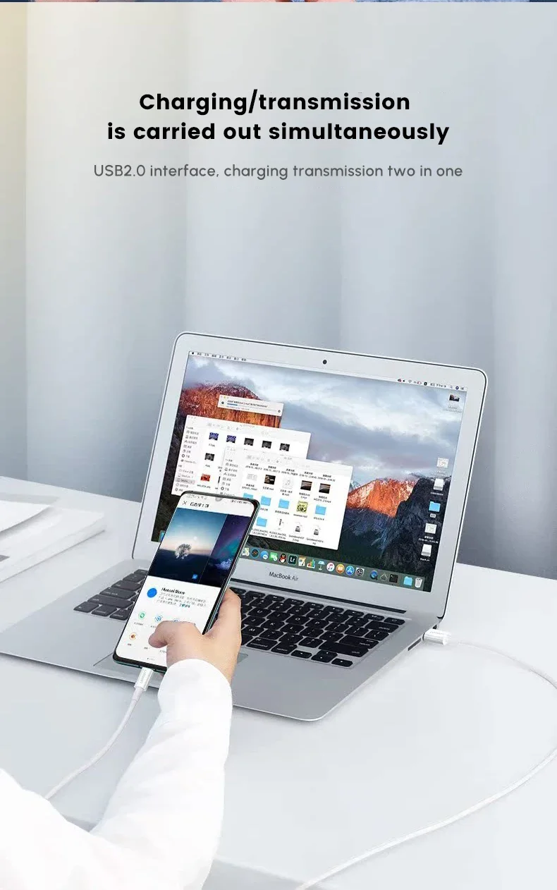 كابل شحن سريع USB-A إلى USB-C من Ugreen QC3.0 3A بطول 1 متر لون أبيض - Image 8