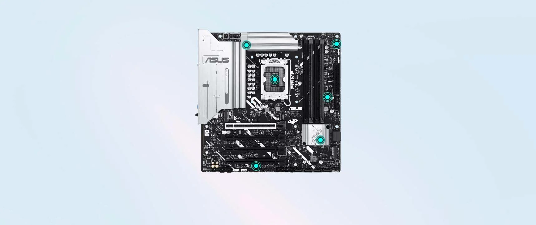 لوحة أم Asus بمقبس LGA1851 وواي فاي PRIME Z890M-PLUS WIFI 90MB1J80-M0EAY0 - Thumbnail 15