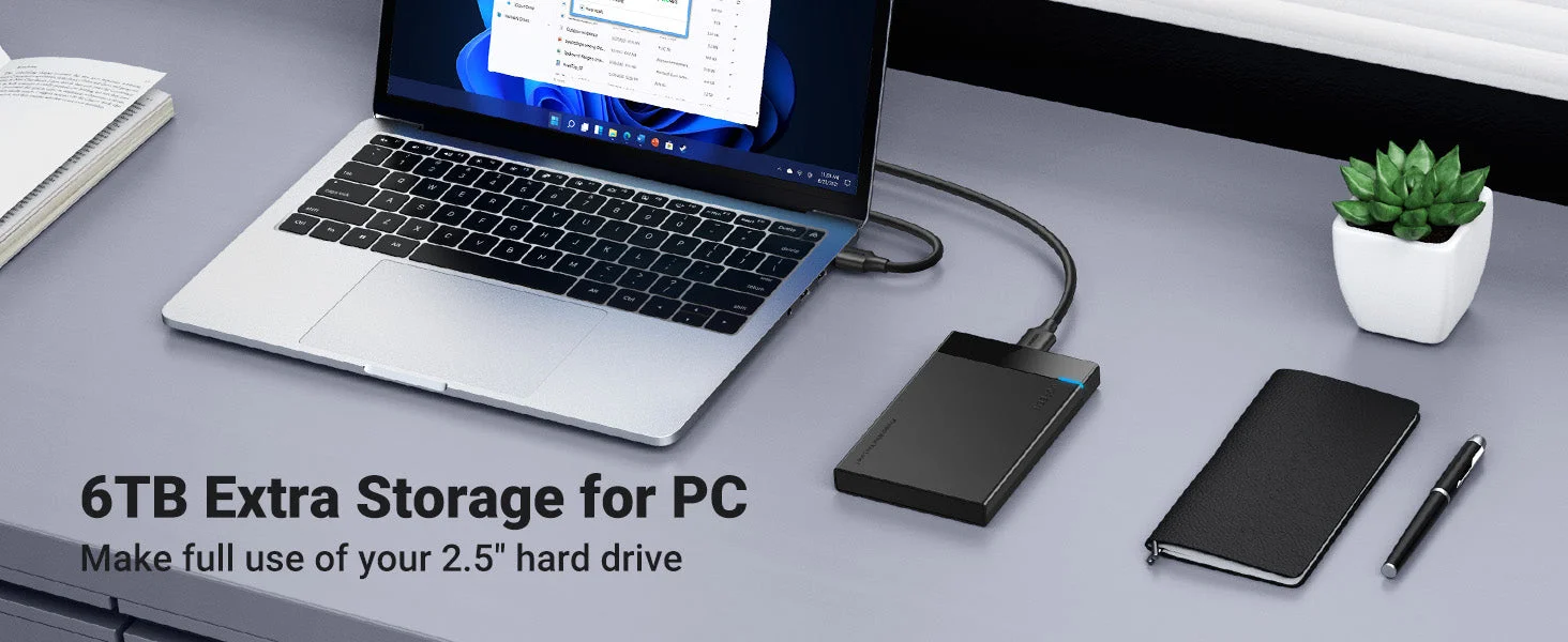 حافظة قرص صلب Ugreen USB 3.0 إلى SATA III مقاس 2.5 إنش - Thumbnail 10