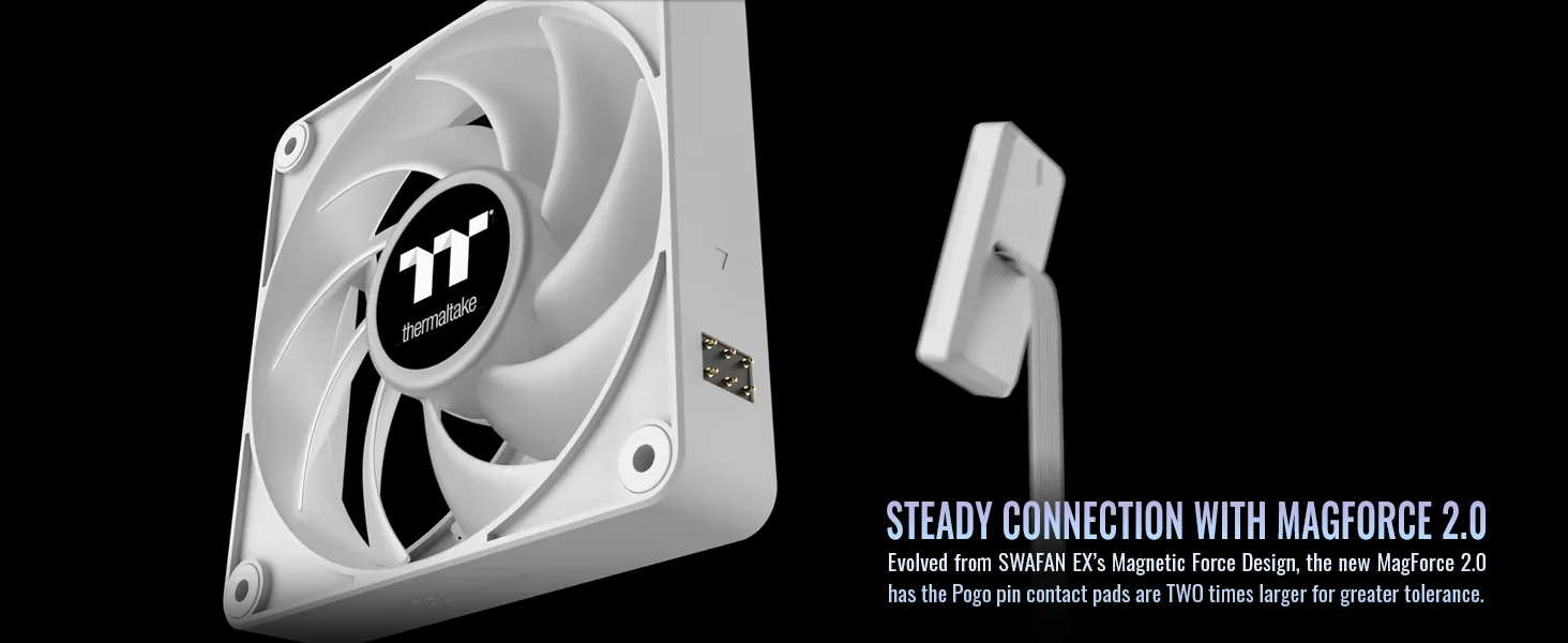 Thermaltake CT140 EX ARGB Sync 140mm PC Cooling Fan White 3-Fan Pack - Image 8