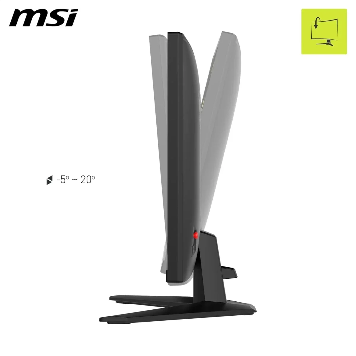 شاشة ألعاب MSI MAG 272F X24 مقاس 27 إنش FHD Rapid IPS بتردد 240 هرتز وزمن استجابة 0.5 مللي ثانية، أسود - Thumbnail 4