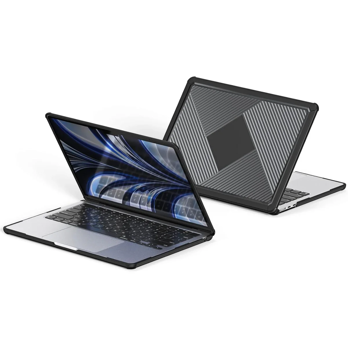 غطاء حماية صلب DUX DUCIS LCGH Series لجهاز Apple MacBook Air مقاس 13.6 إنش (2022/2024) باللون الأسود - Image 3