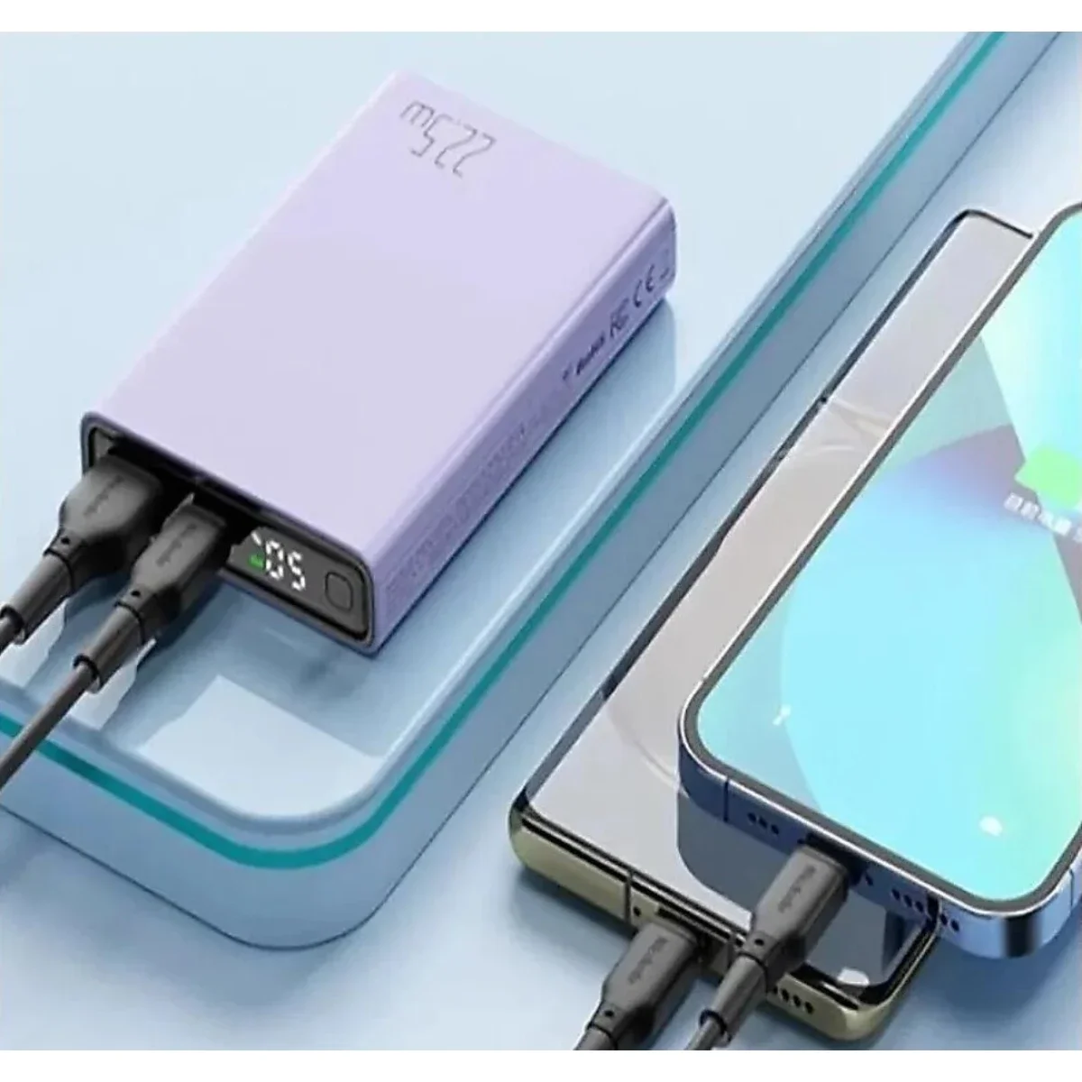 بطارية محمولة Mcdodo MC-2941 بسعة 10000mAh وقدرة 22.5W USB-C - بنفسجي - Thumbnail 3