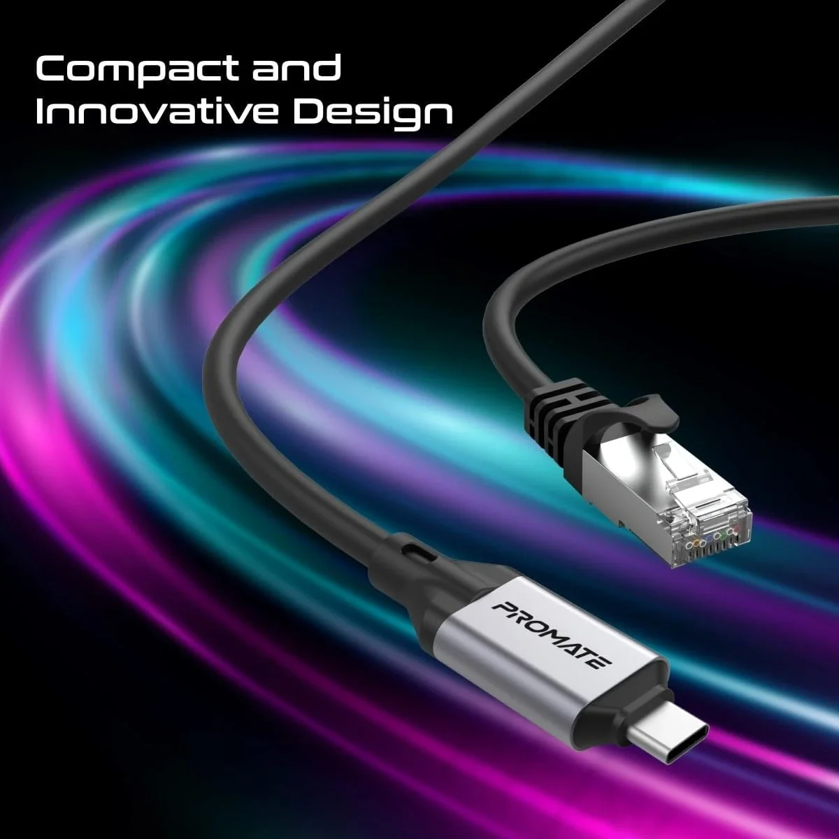 كابل محول إيثرنت إلى USB-C Promate Clink-RJ45 بطول 5 متر بسرعة 1000Mbps وUSB-C 3.2 - Image 7