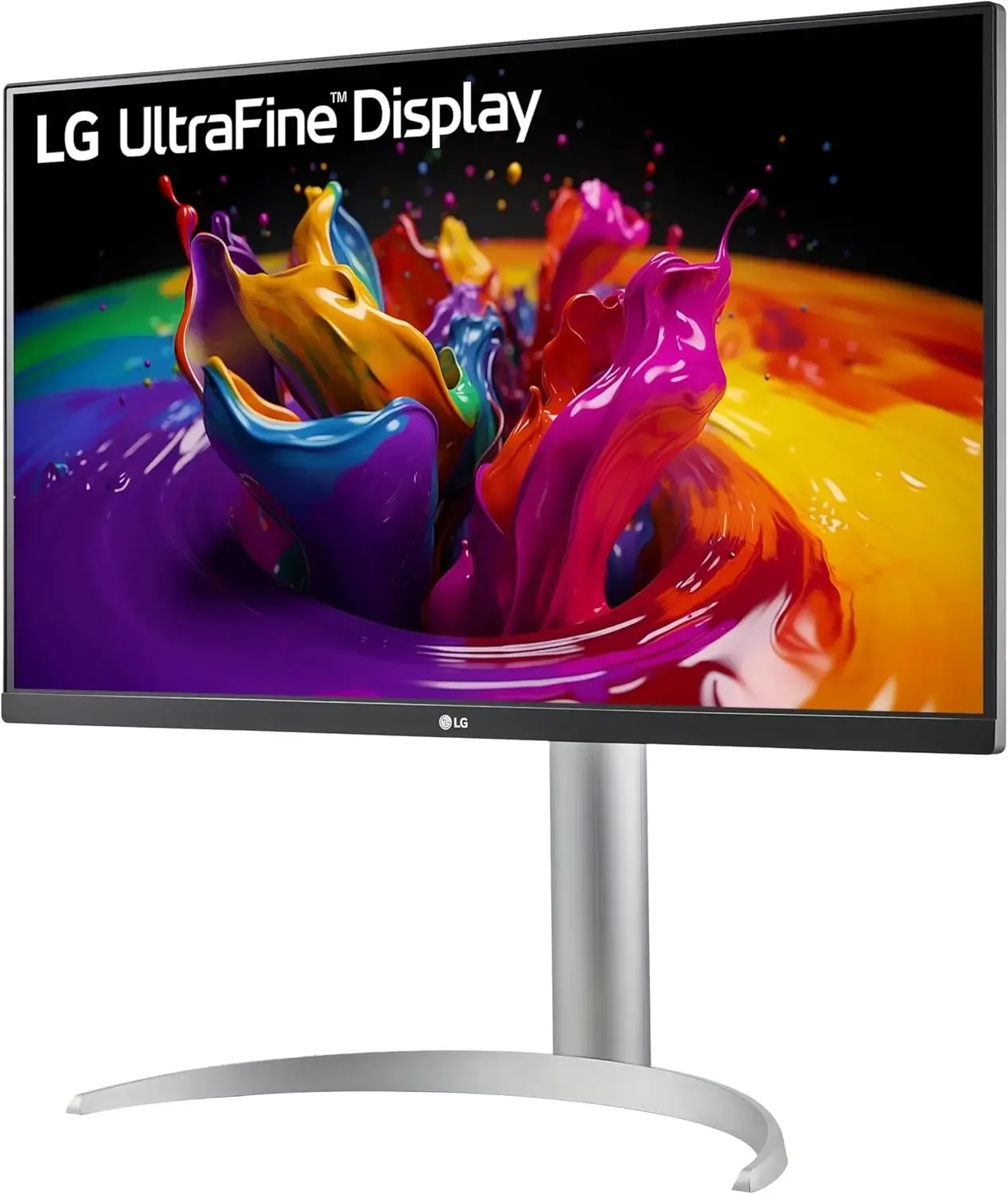 شاشة LG 27UP850K-W مقاس 27 إنش UltraFine 4K UHD IPS بتردد 60Hz وزمن استجابة 5ms HDR400 - Image 2