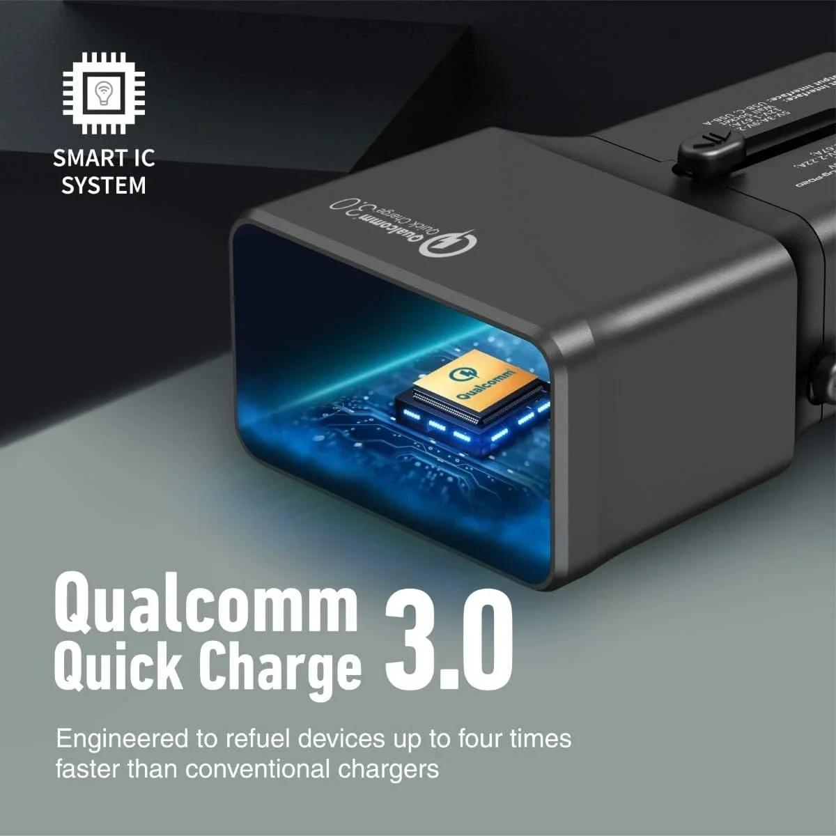 محول سفر عالمي Promate TriPlug-PD20 بقدرة 20 واط مع QC 3.0 ومقبس US/UK/EU/AU - أسود - Image 3