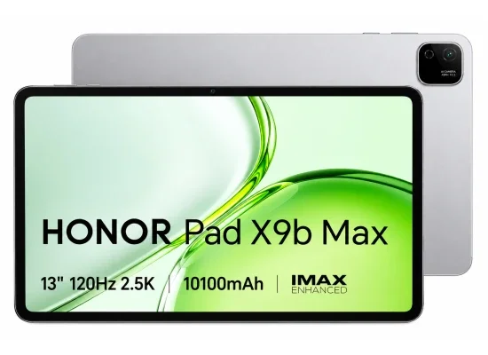 تابلت HONOR Pad X9b Max (2026) مقاس 13.0 إنش بتردد 120Hz، واي فاي، رام 6GB وتخزين 128GB، رمادي مع غطاء Flip Cover مجاني