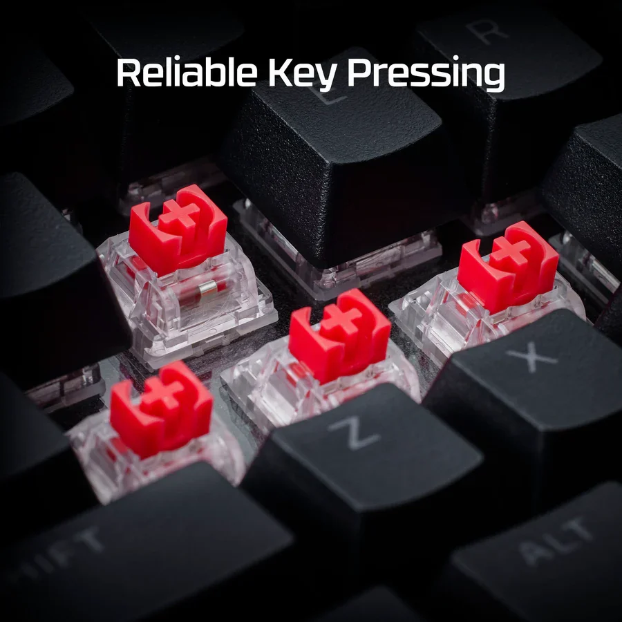 Hyper X Alloy Rise 75 Wireless Mechanical Gaming Keyboard, Black, USA Model, No Warranty – 91Y91AA - Thumbnail 8