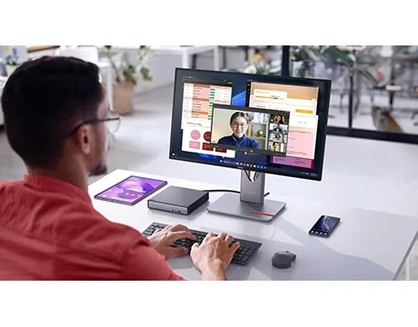 Lenovo ThinkCentre neo 50q Gen 5 Tiny Desktop PC, Core 5 210H, 8GB DDR5, 512GB PCIe 4.0 SSD - Thumbnail 14
