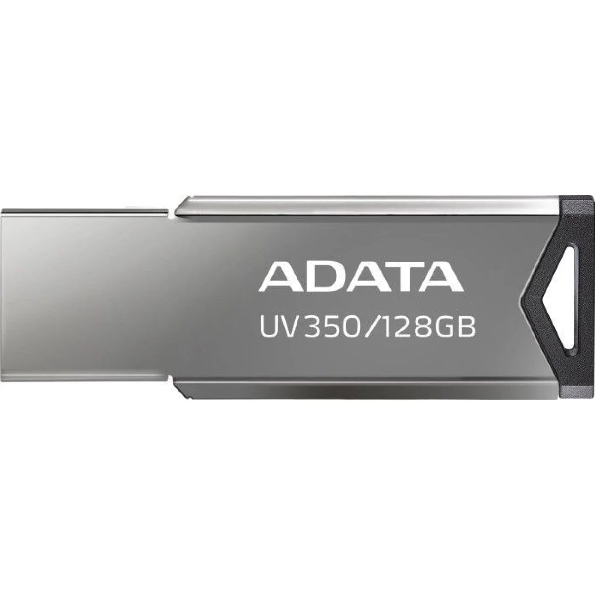 فلاش USB ADATA AUV350 بسعة 128GB وواجهة USB 3.2 - فضي