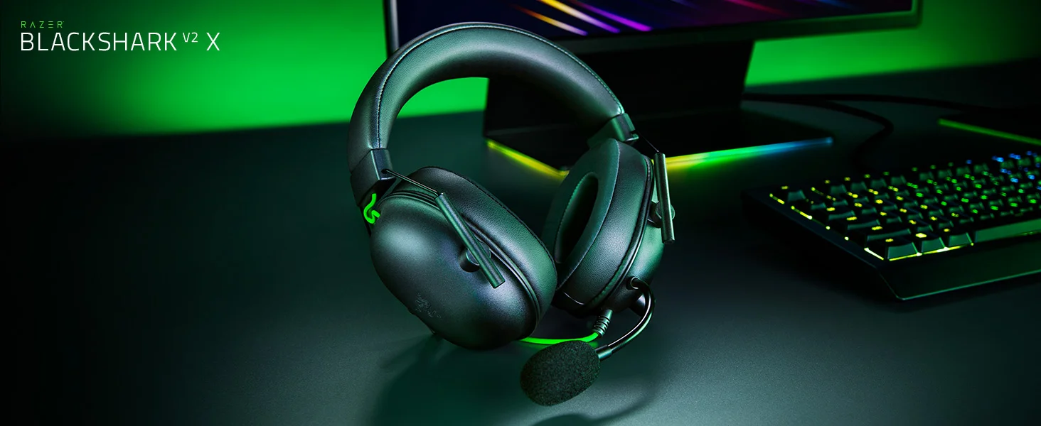 Razer BlackShark V2 X Wired Gaming Headset with 7.1 Surround Sound, 50mm Drivers, Black - Thumbnail 9