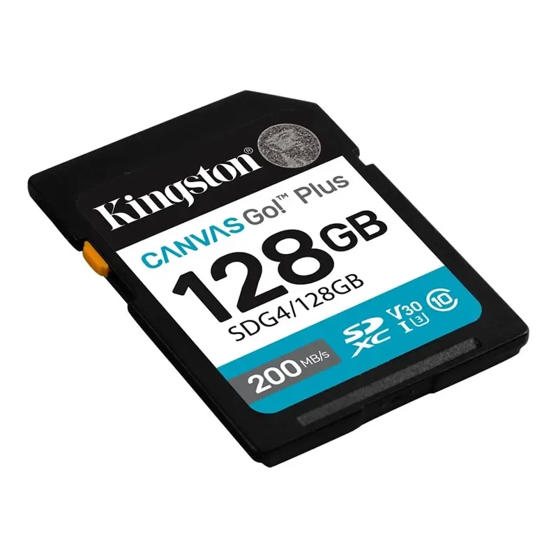 بطاقة ذاكرة Kingston Canvas Go Plus Gen4 128GB SDXC بسرعة 200MB/s C10 SDG4/128GB - Image 3