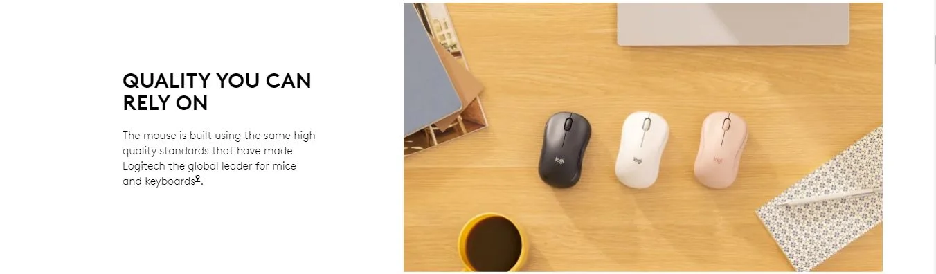 Logitech M240 SILENT Wireless Bluetooth Mouse – Black – 910-007119 - Thumbnail 9