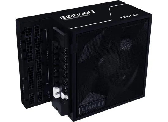 LIAN LI Edge EG1200G 1200W 80 Plus Gold Fully Modular ATX 3.1 Power Supply Black - Thumbnail 4