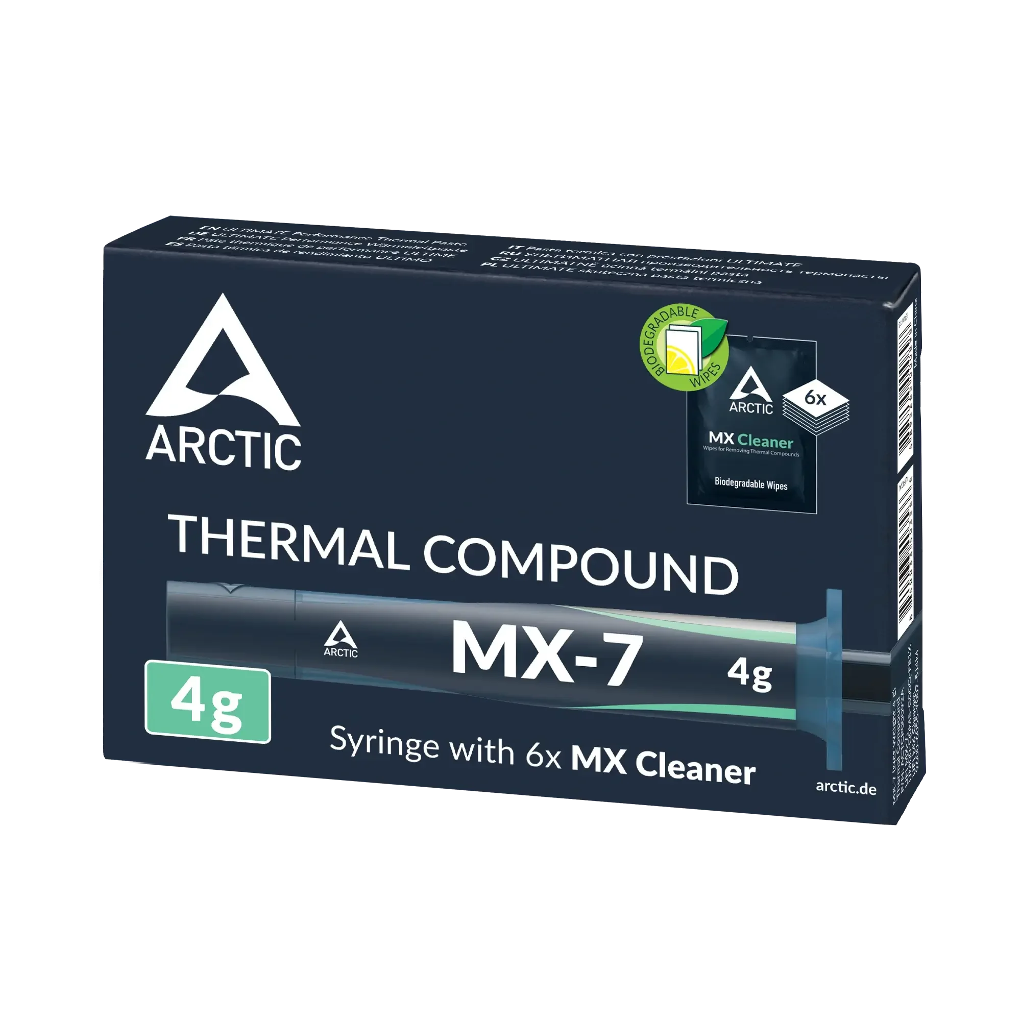 معجون حراري ARCTIC MX-7 Ultimate Performance بوزن 4 غ مع 6x MX Cleaner - Thumbnail 2