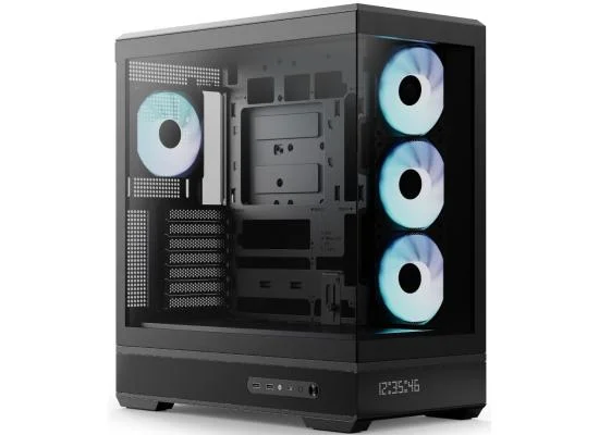 AeroCool P500B DIGI Black ARGB Panoramic ATX Mid-Tower Gaming Case - Image 4