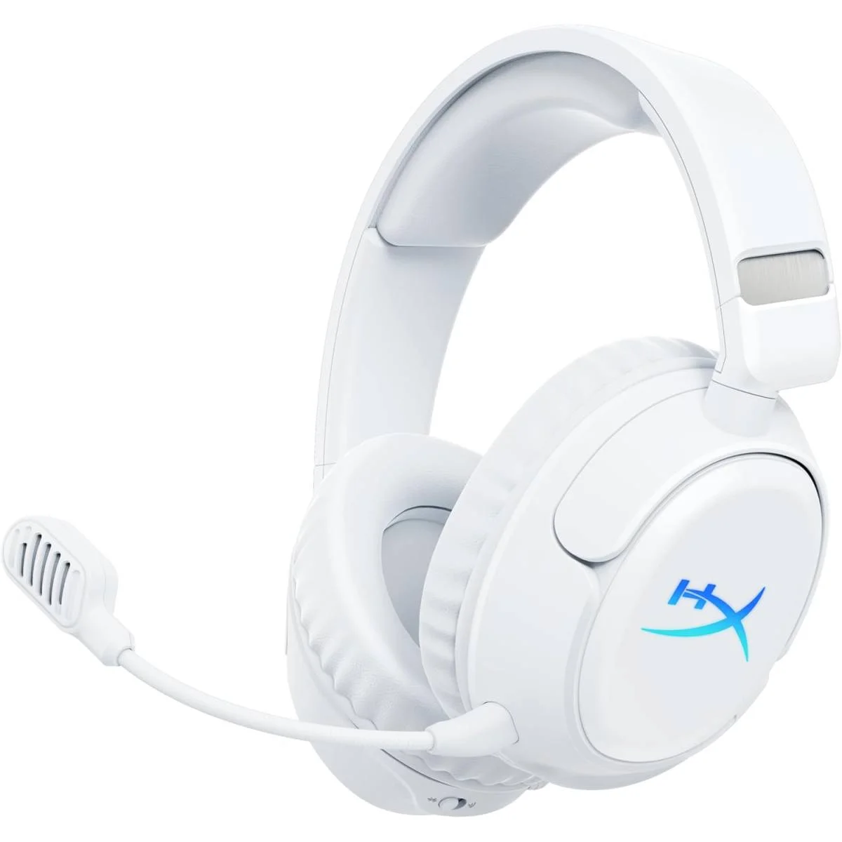 سماعة ألعاب لاسلكية HyperX Cloud Flight 2 بمشغلات 50 مم وBluetooth 5.3 أبيض