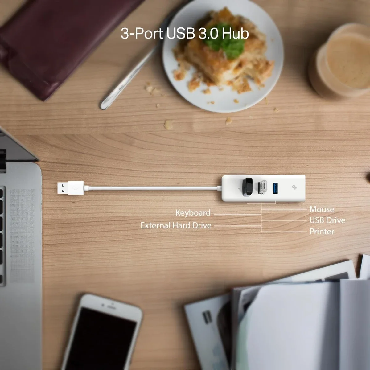 موزع USB 3.0 ثلاثي المنافذ مع محول Gigabit Ethernet TP-LINK UE330 - Image 4
