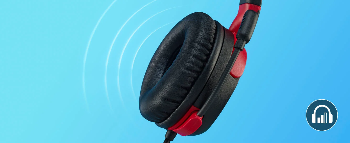 HyperX Cloud Mini Kids Wired Gaming Headset with Flip-to-Mute Mic, Multi-Color - Thumbnail 10