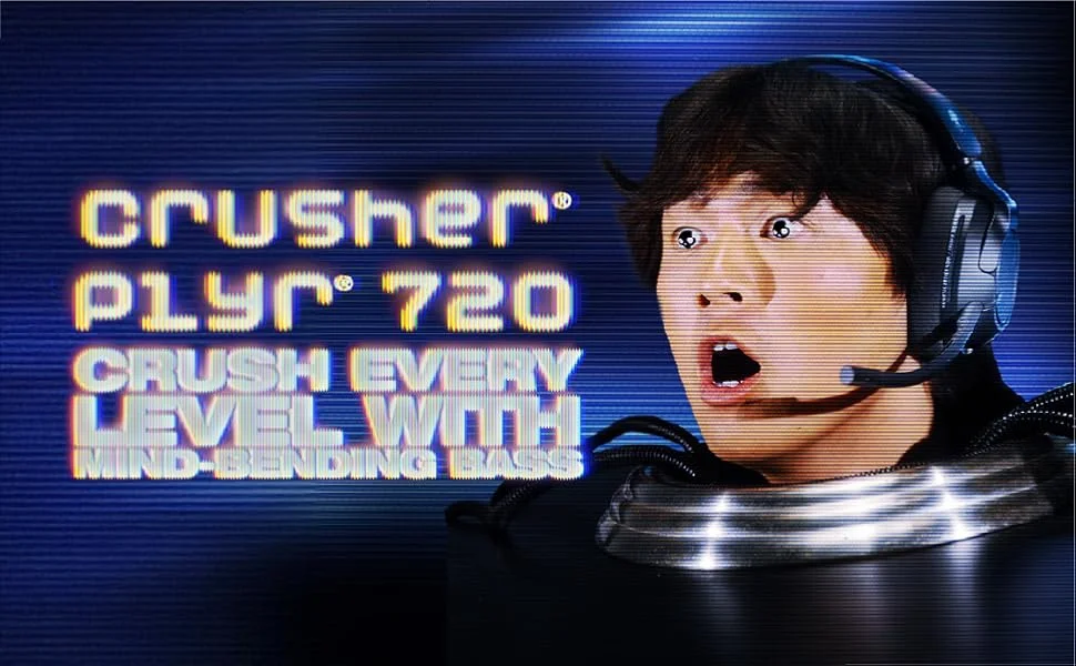 سماعة ألعاب Skullcandy Crusher PLYR 720 لاسلكية مع صوت THX المكاني - Digi-Black - Thumbnail 12