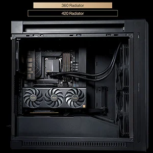 هيكل كمبيوتر Asus ProArt PA602 E-ATX ميد تاور مع دعم راديتر 420 مم ومروحتي 200 مم - Image 19