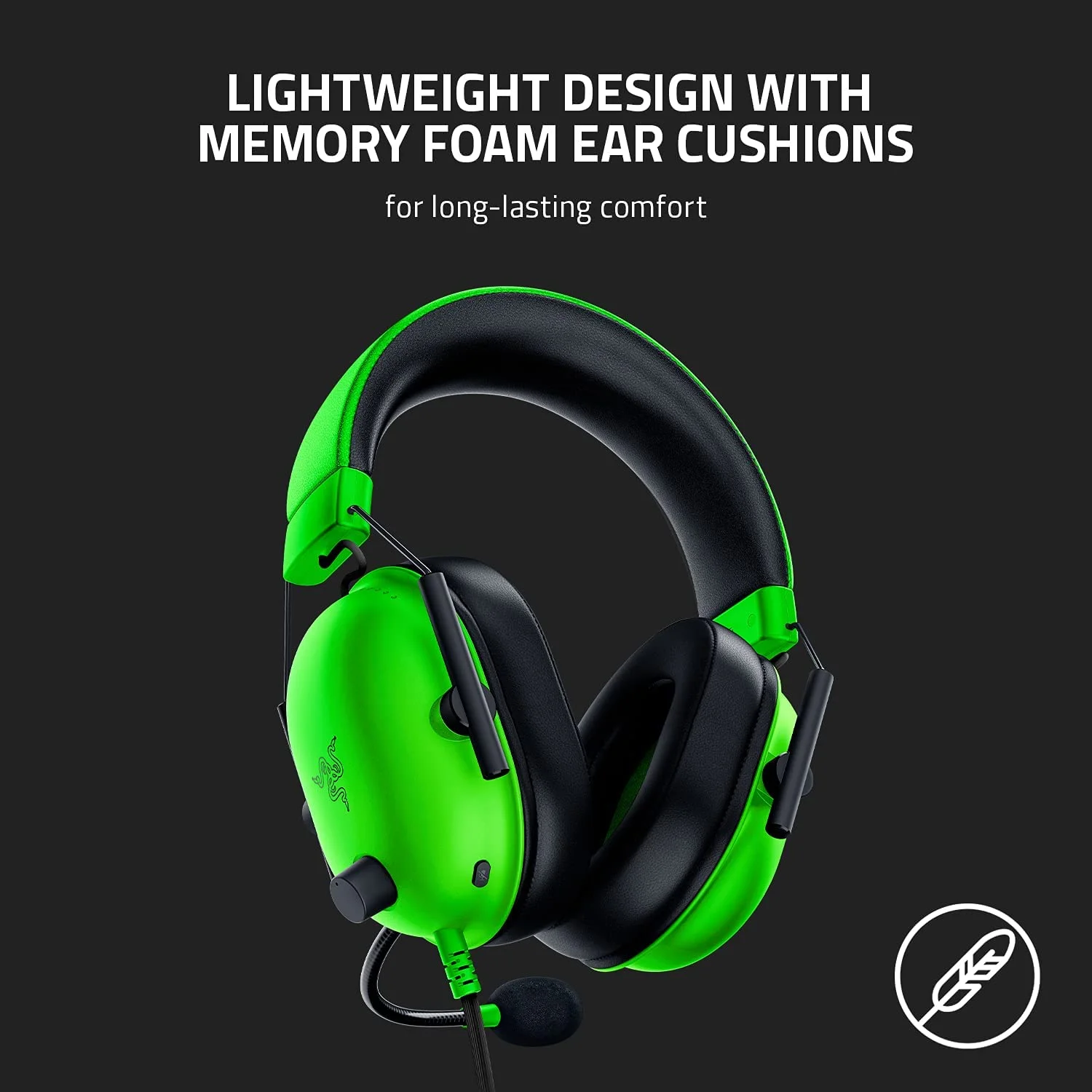 سماعة ألعاب Razer BlackShark V2 X خضراء RZ04-03240600-R3M1 - Image 5