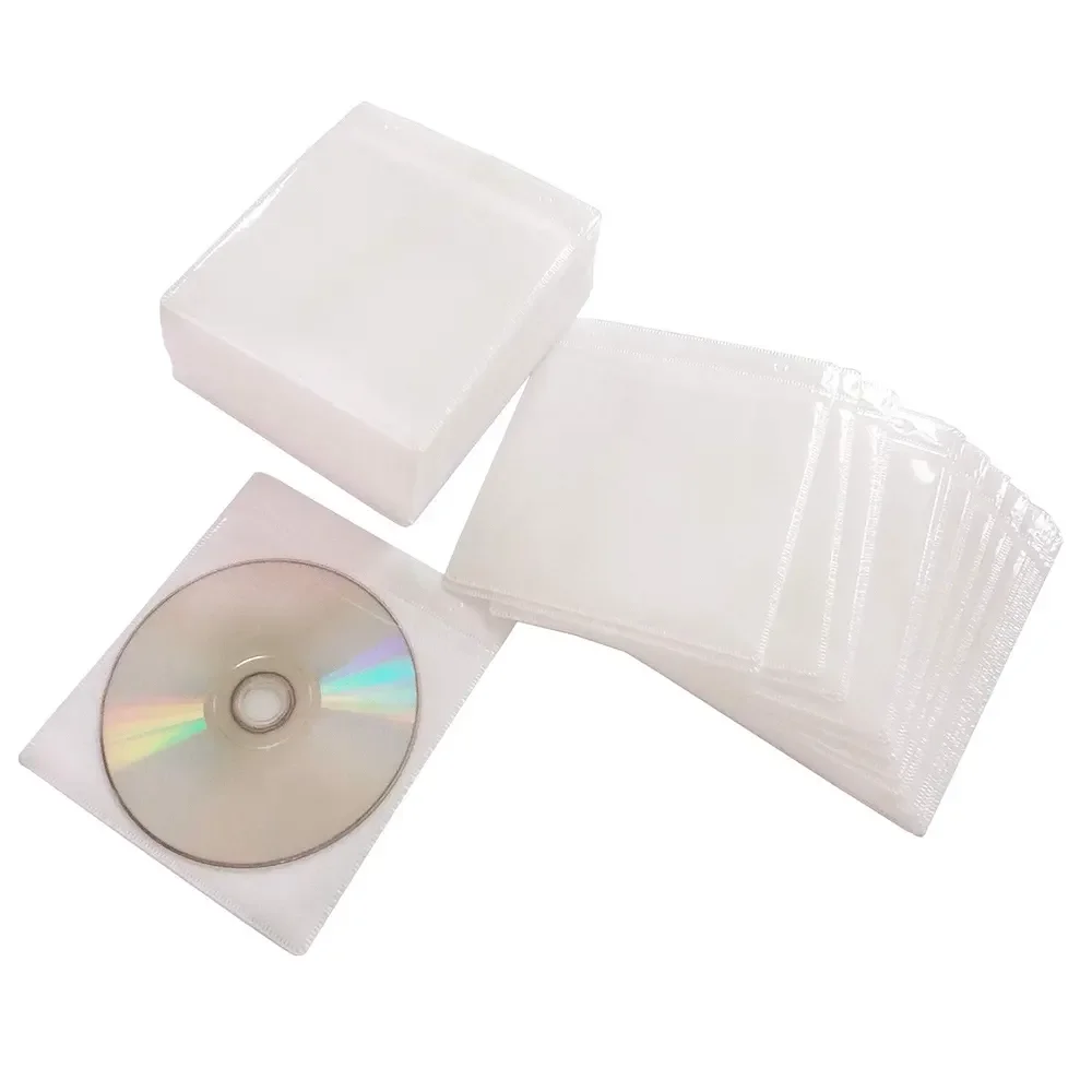 High-Quality CD/DVD Sleeves, 100 Pieces