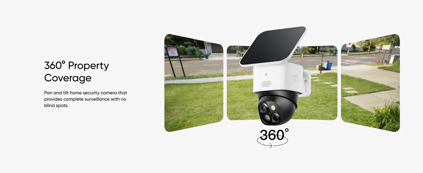 كاميرا مراقبة Anker eufy SoloCam S340 خارجية لاسلكية بعدستين ولوح شمسي - Image 9