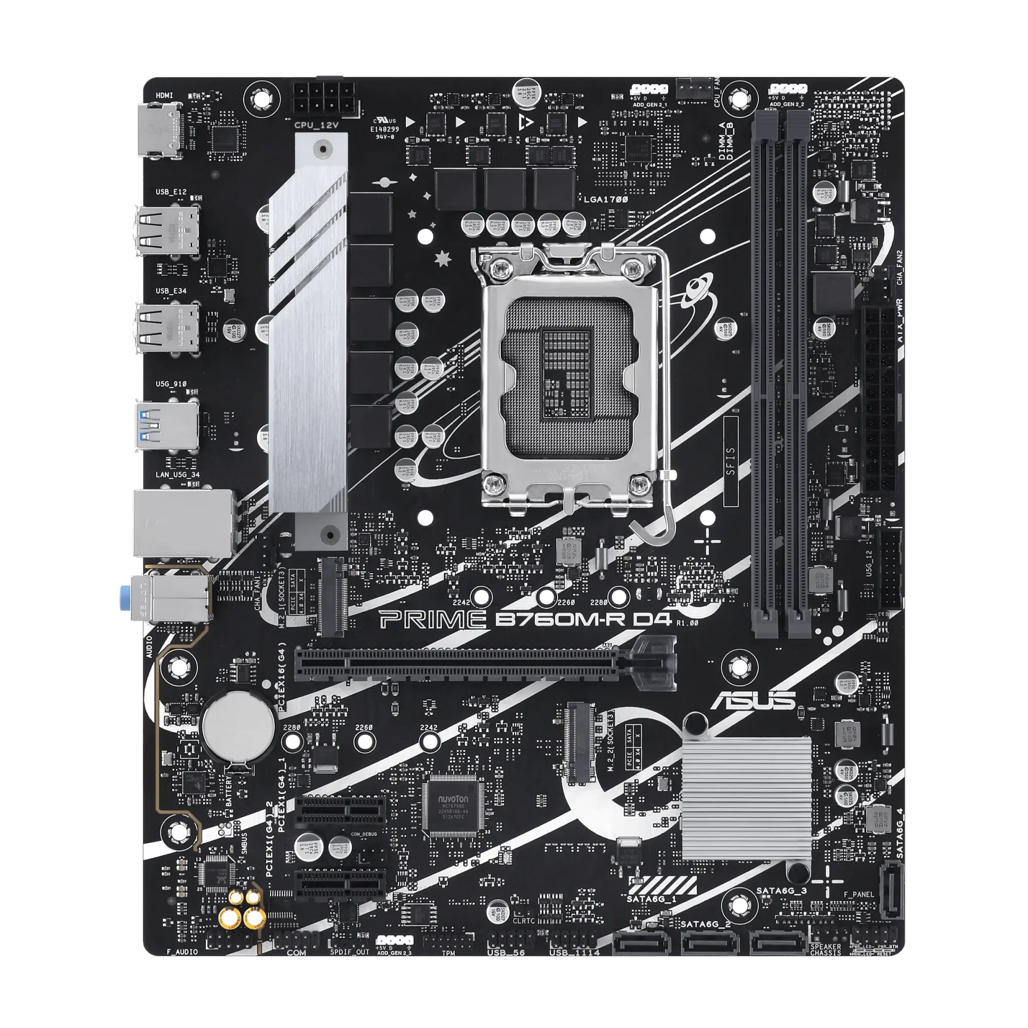 لوحة كمبيوتر Asus PRIME B760M-R D4 DDR4 - Thumbnail 2