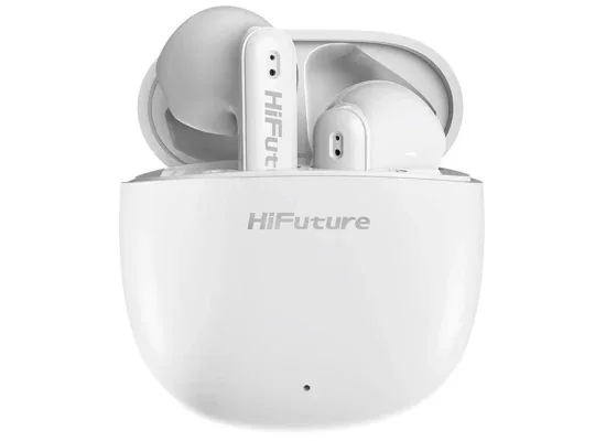 سماعات أذن لاسلكية HiFuture ColorBuds2 TWS بتقنية Bluetooth 5.3 ووقت تشغيل 20 ساعة - أبيض - Image 5