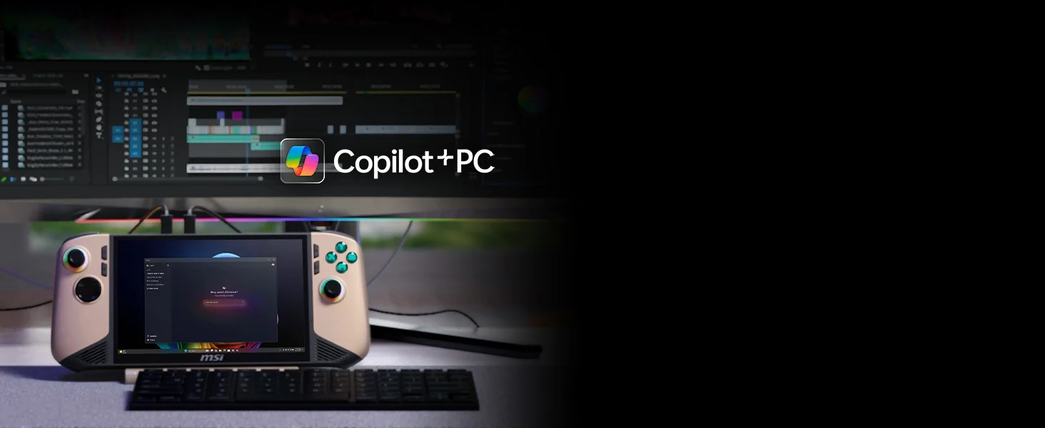 لابتوب ألعاب محمول MSI Claw 8 AI+ (2025) A2VM بشاشة لمس 8.0 إنش 120Hz لون Sandstorm - Image 13