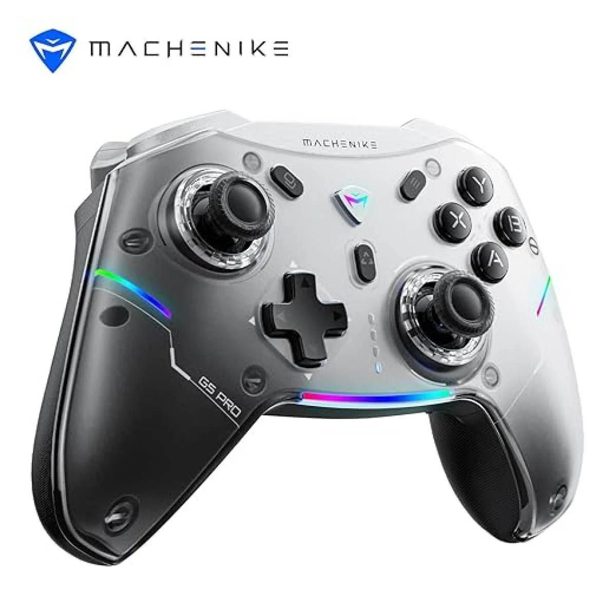 MACHENIKE G5 Pro Wireless Gaming Controller with Hall Effect Joysticks, RGB Lights - Black