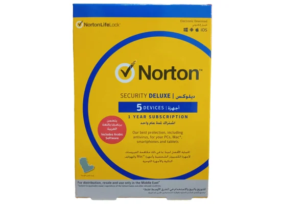 برنامج حماية Norton AntiVirus Deluxe لـ5 مستخدمين لمدة سنة لويندوز - Thumbnail 2