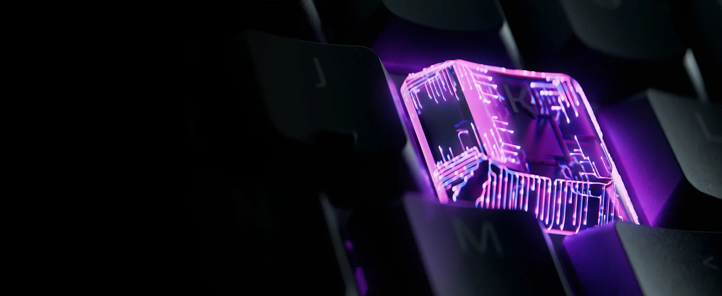 Razer Ornata V3 Low-Profile Mecha-Membrane Gaming Keyboard with 10-Zone RGB Lighting - Black - Thumbnail 13