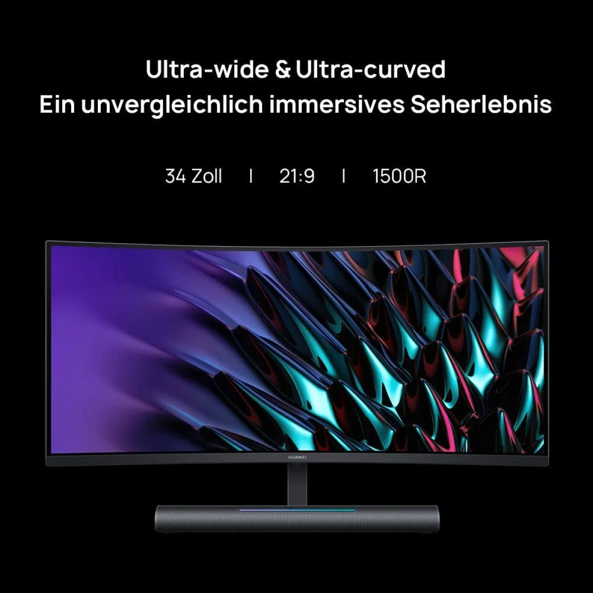 شاشة ألعاب HUAWEI MateView GT مقاس 34 إنش 3K فائقة العرض ومنحنية 165 هرتز - Thumbnail 3