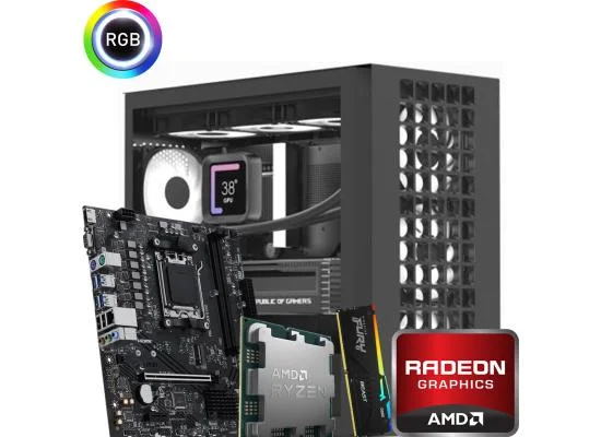 AMD Ryzen 7 8700G Custom Desktop PC with 16GB RAM and 500GB NVMe SSD - Thumbnail 2
