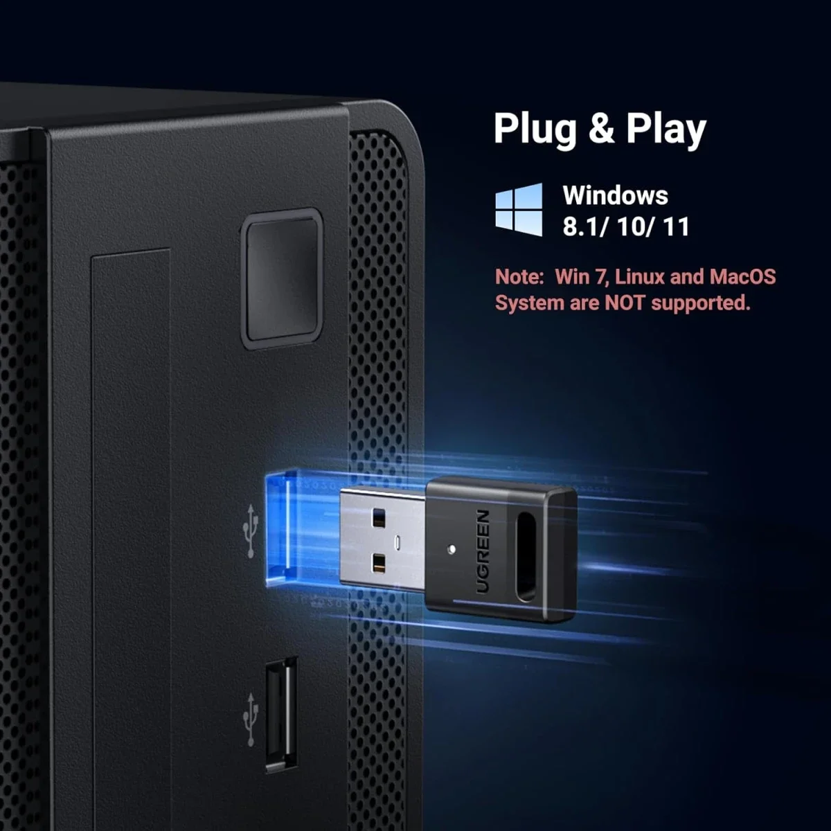 Ugreen 35995 USB Bluetooth 5.3 Adapter - Thumbnail 5