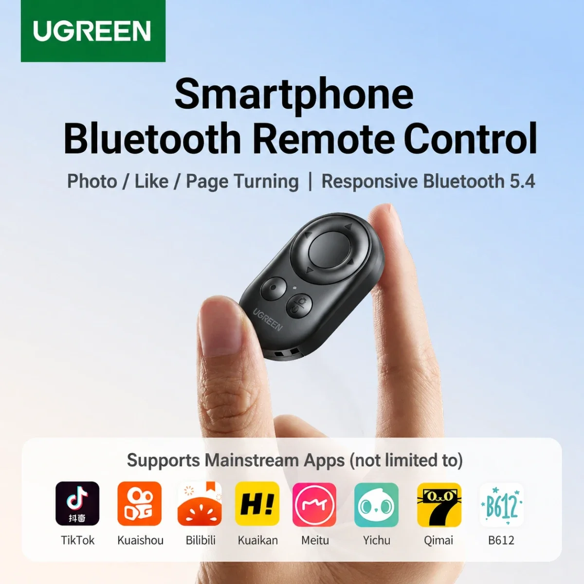 UGREEN LP998 Bluetooth 5.4 Multi-Functional Remote Control (85580) - Image 2