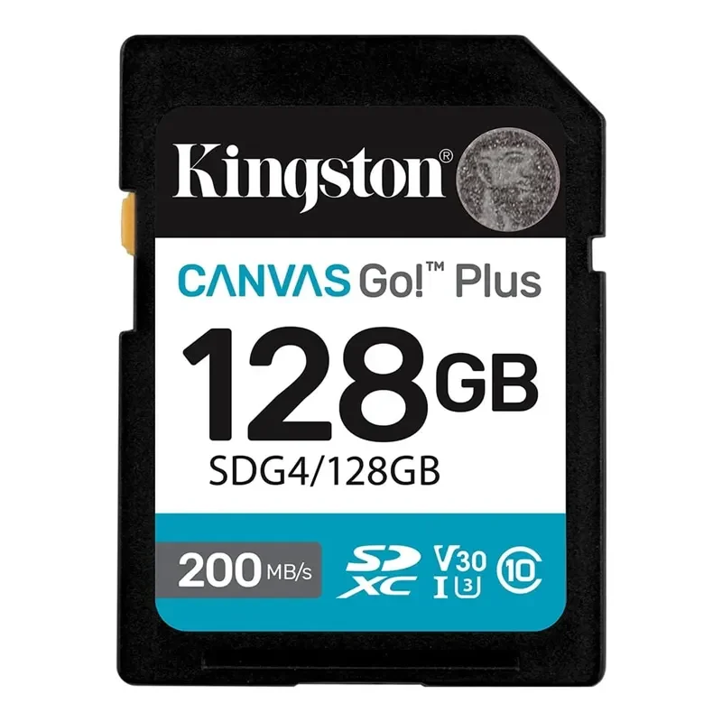 بطاقة ذاكرة Kingston Canvas Go Plus Gen4 128GB SDXC بسرعة 200MB/s C10 SDG4/128GB - Image 2