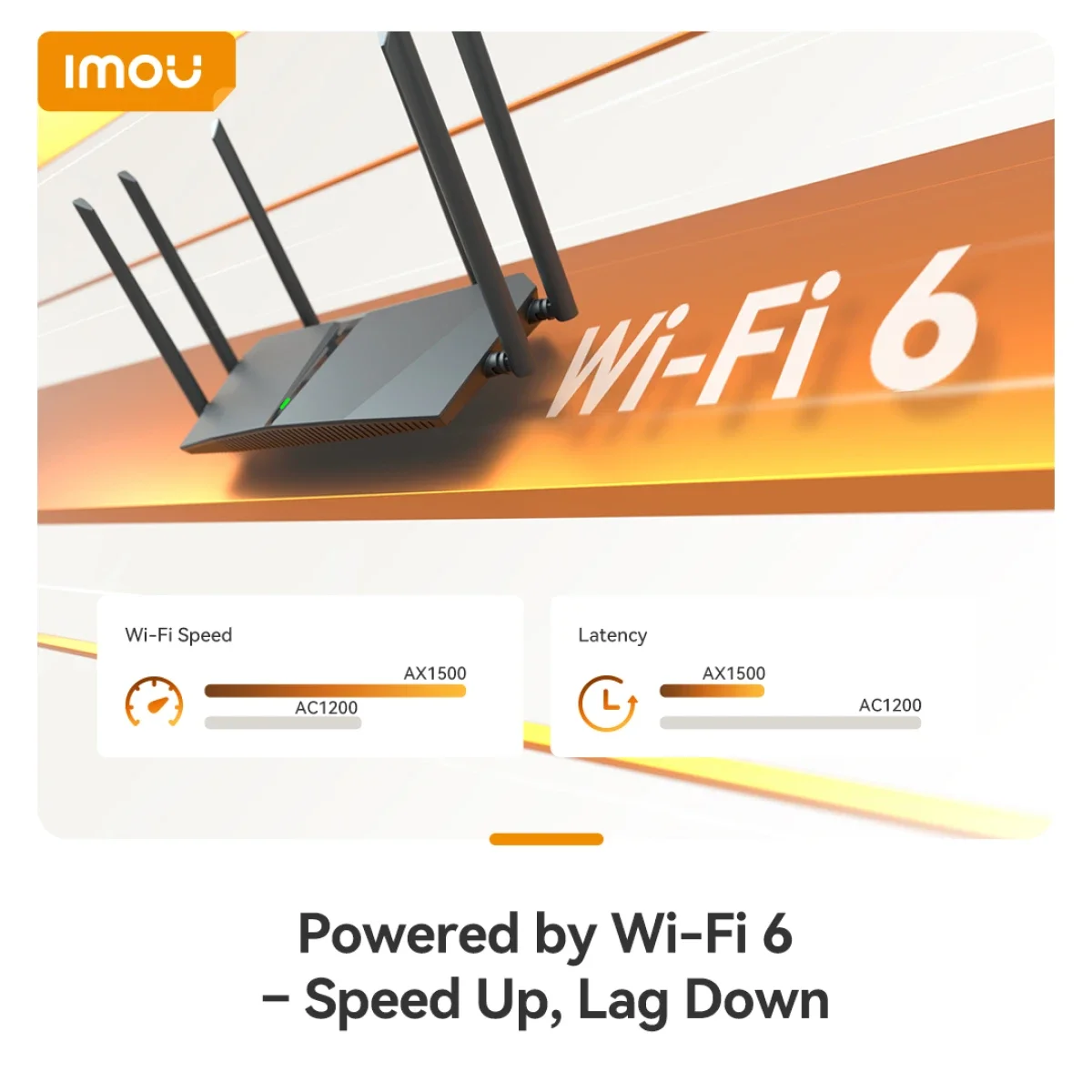 IMOU HX15 AX1500 Gigabit Wi-Fi 6 Dual-Band Router - Black - Thumbnail 6