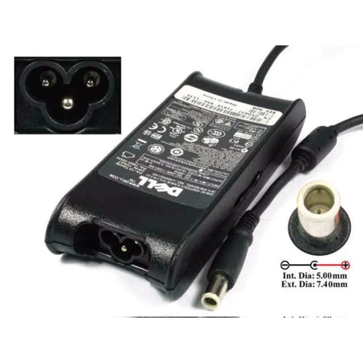 Dell Original 65W Laptop AC Adapter 19.5V 3.34A 7.4 x 5.0 mm Used