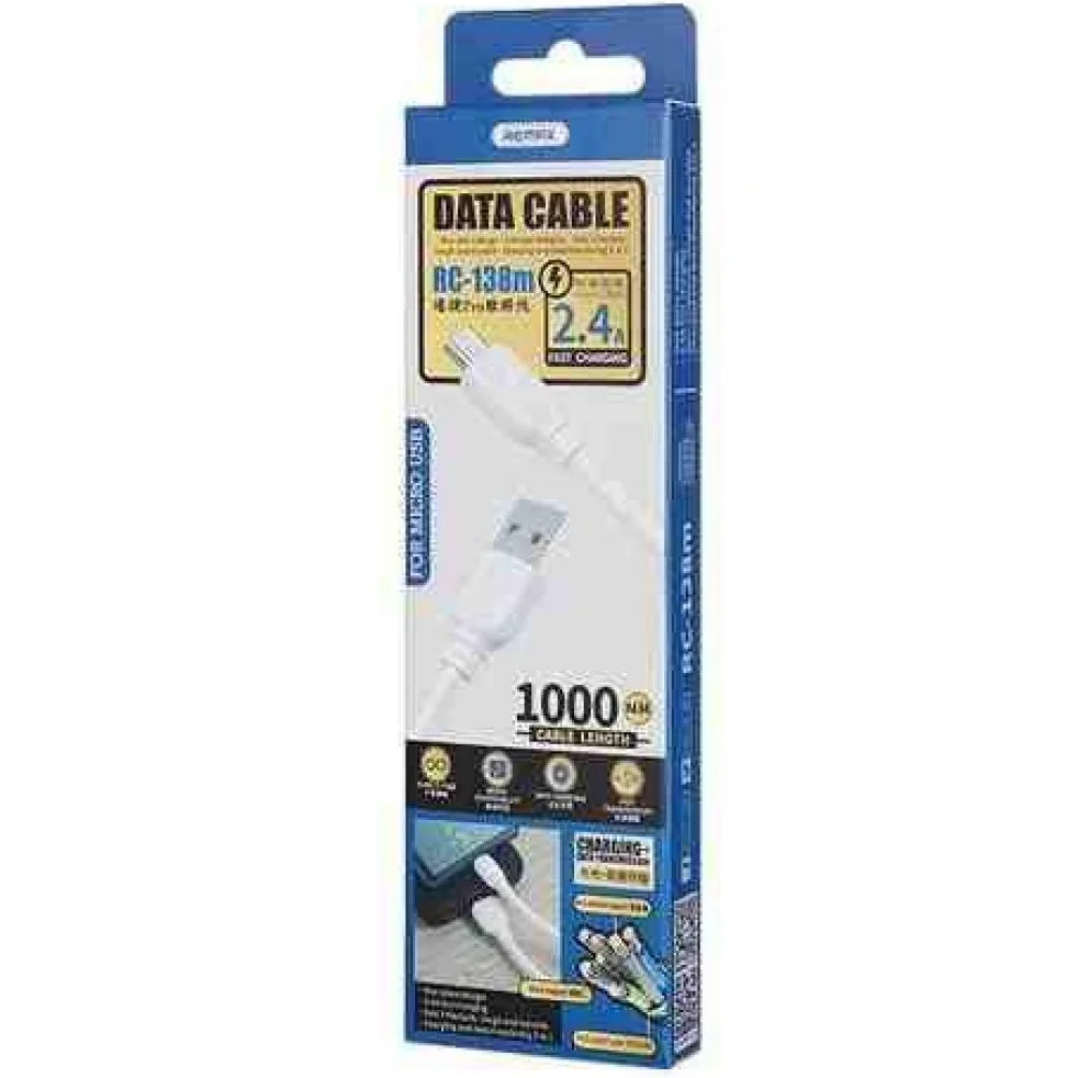 كيبل Remax RC-138m مايكرو USB للشحن ونقل البيانات 1 متر