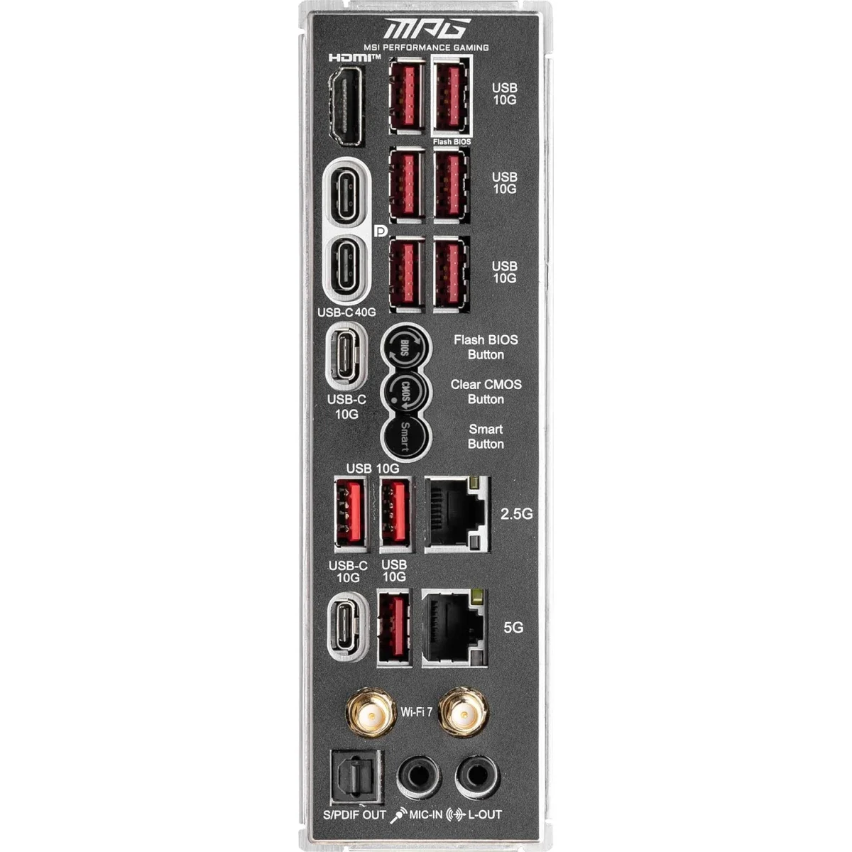 لوحة أم MSI MPG X870E Carbon Wi-Fi AM5 ATX DDR5 مع 4x M.2 وWi‑Fi 7 باللون الأسود - Image 5