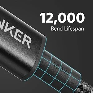 Anker USB-C to USB-C 2.0 Braided Charging Cable 3ft/0.9m Black - Thumbnail 7