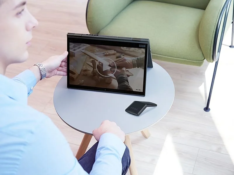 ماوس ومؤشر ليزر Lenovo Yoga Mouse لاسلكي بتقنية Bluetooth 5.0 و2.4GHz - أسود - Thumbnail 8