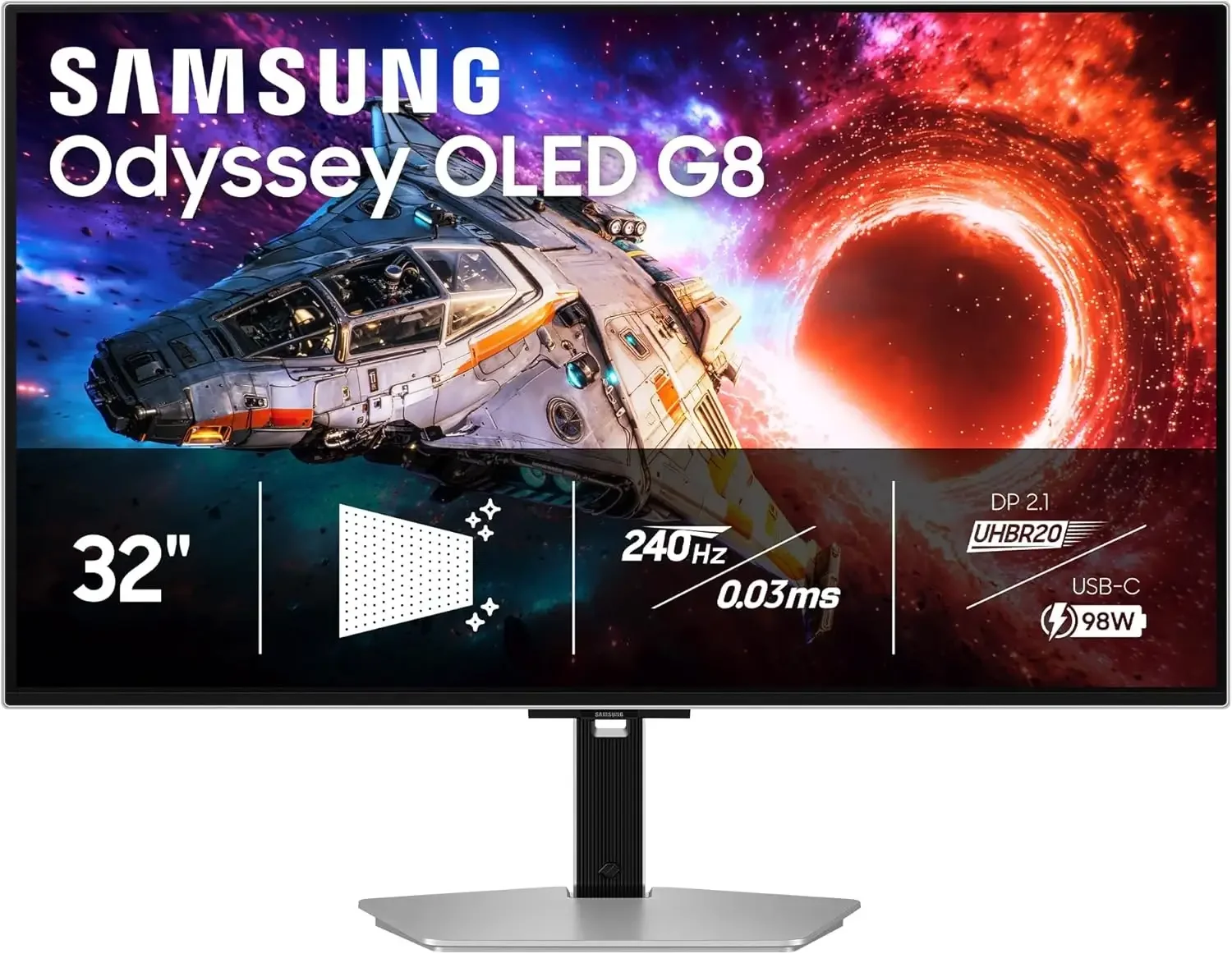 Samsung Odyssey OLED G8 DG802 32-Inch 4K 240Hz QD-OLED Gaming Monitor