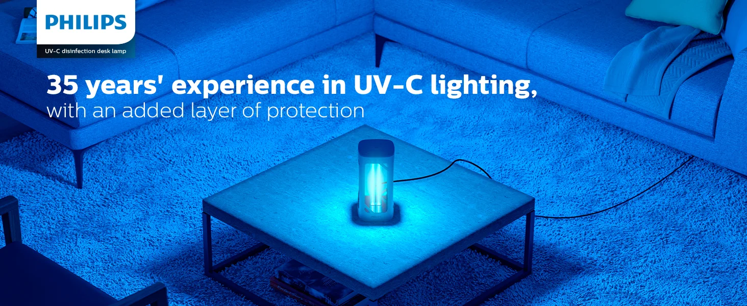 مصباح تعقيم مكتبي UV-C من Philips للمنزل والأماكن الداخلية والفنادق والسفر - Image 7